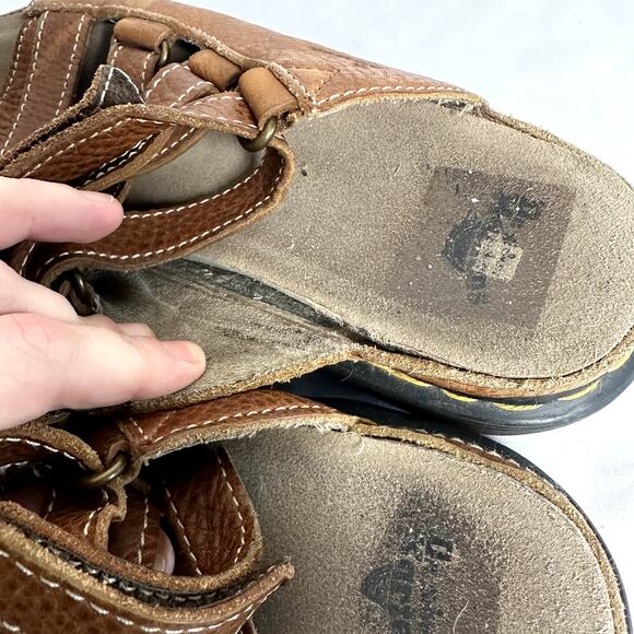 Vintage Dr. Martens Dune Fisherman Leather Chunky Sole Platform Sandals Sz US 10 - Picture 5 of 16